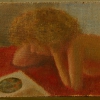 9 Galit is reading 1990 ( on a small wodden cube)